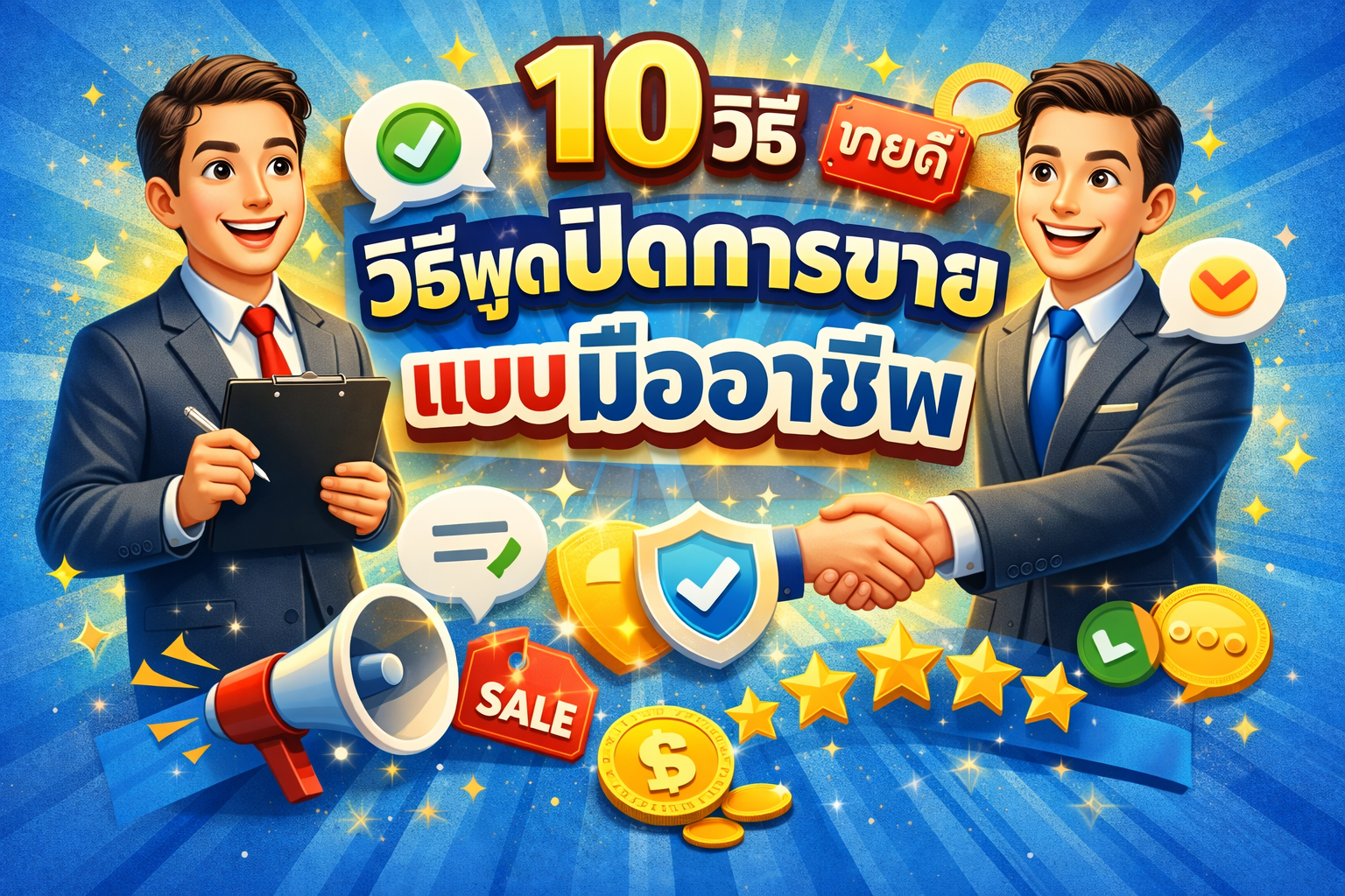 10 วิธีพูดปิดการขายแบบมืออาชีพ